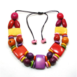 tagua jugendlicher schmuck perle nuess