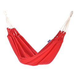 hamac coton couleur chagra rouge bebe