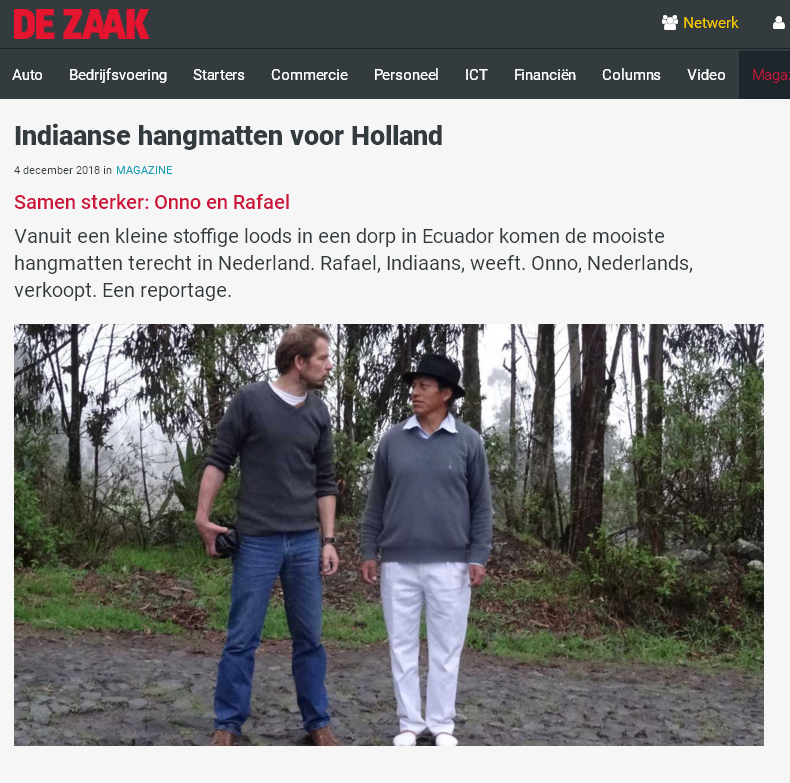 Indiaanse Hangmatten voor Holland